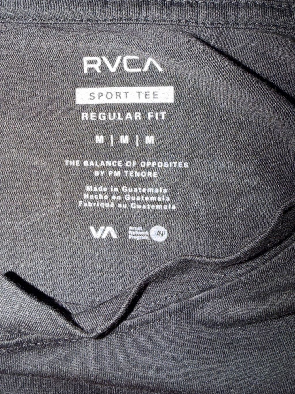 RVCA Men's RVCA Long Sleeve Tee M Black White Graphic Size US M / EU 48-50 / 2 - 6 Thumbnail