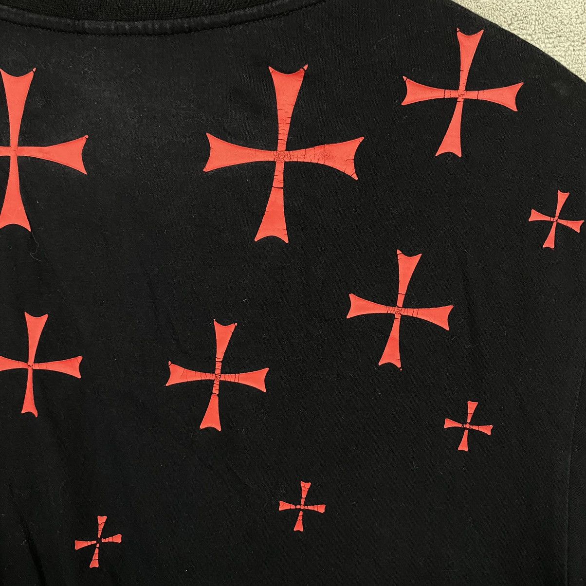 Neil Barrett NEIL BARRETT Maltese Cross Printed T-Shirt Black Size US L / EU 52-54 / 3 - 9 Thumbnail