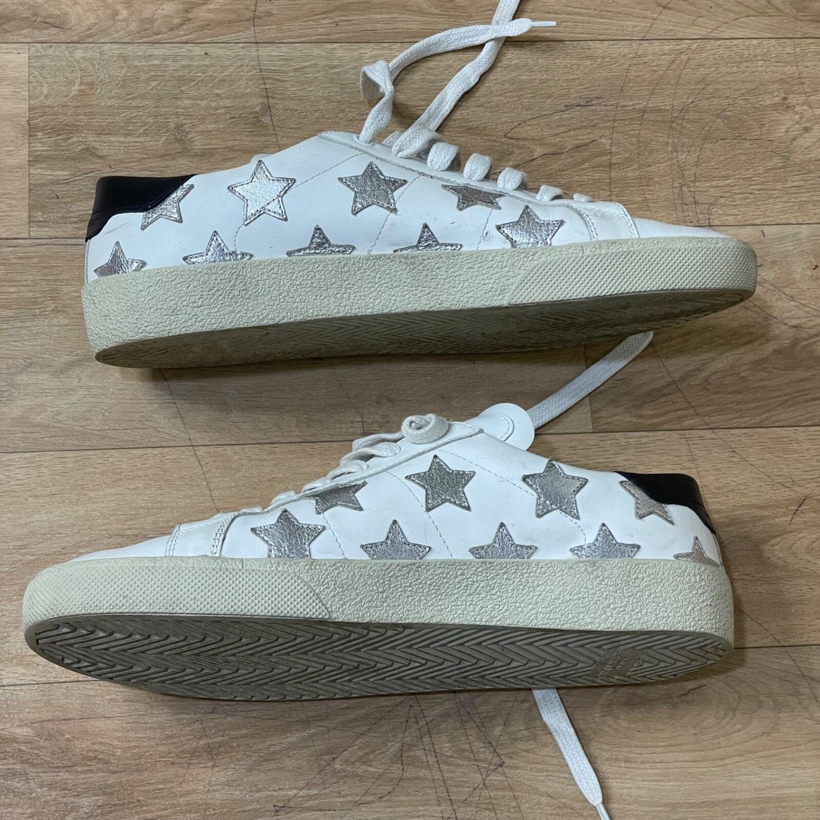 Yves Saint Laurent SAINT LAURENT Sneakers Star Court Classic Leather YSL Womens Size US 10 / IT 40 - 5 Thumbnail