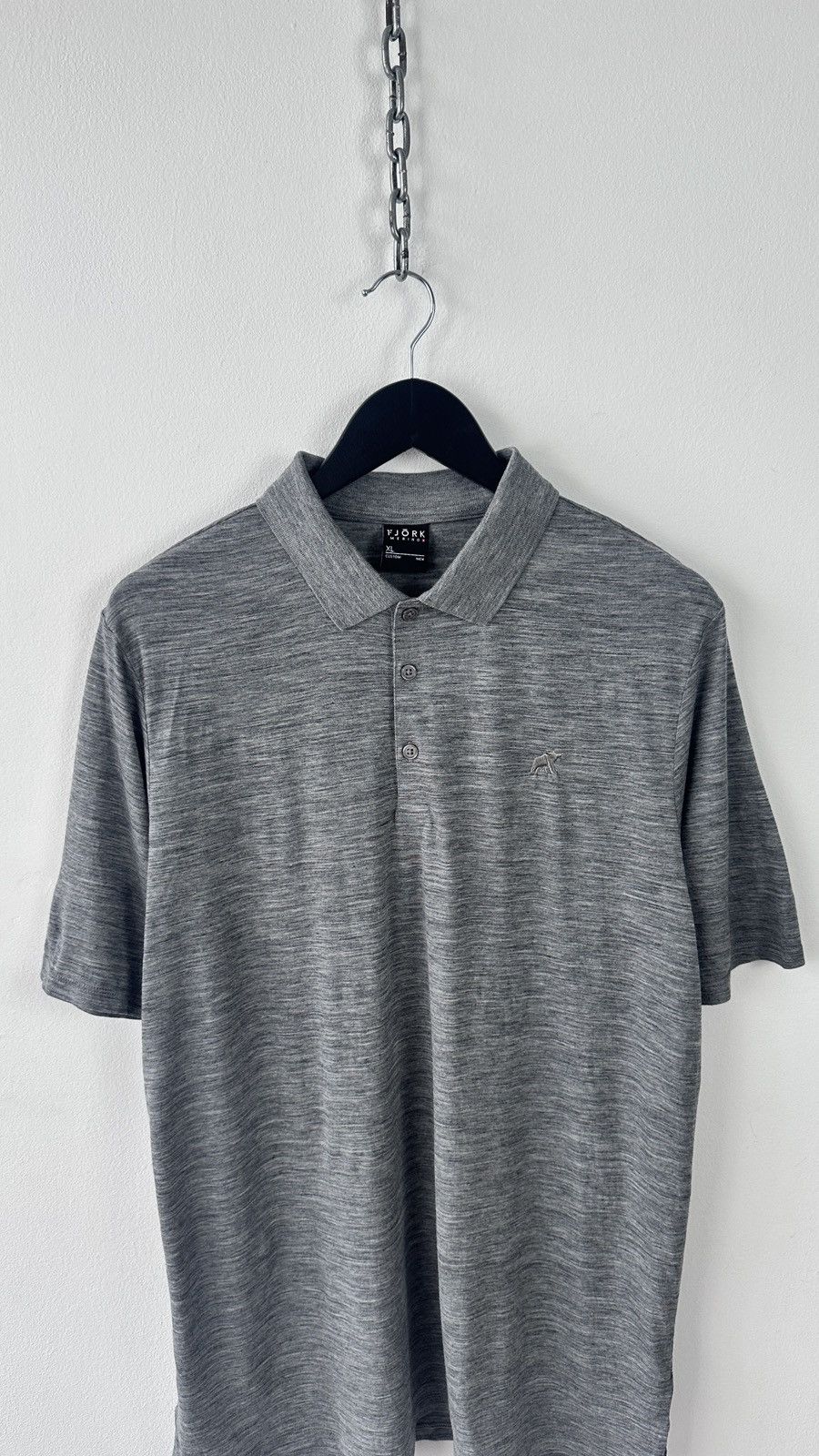 Other Fjörk Merino Wool Polo Shirt XL Heather Outdoor Golf Top Size US XL / EU 56 / 4 - 4 Thumbnail