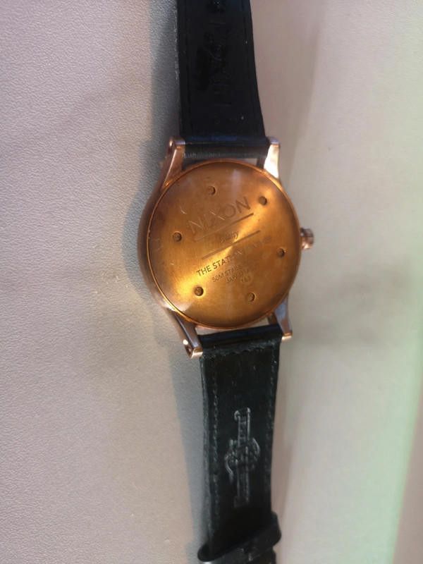 Nixon Nixon men's black leather strap watch Size ONE SIZE - 7 Thumbnail