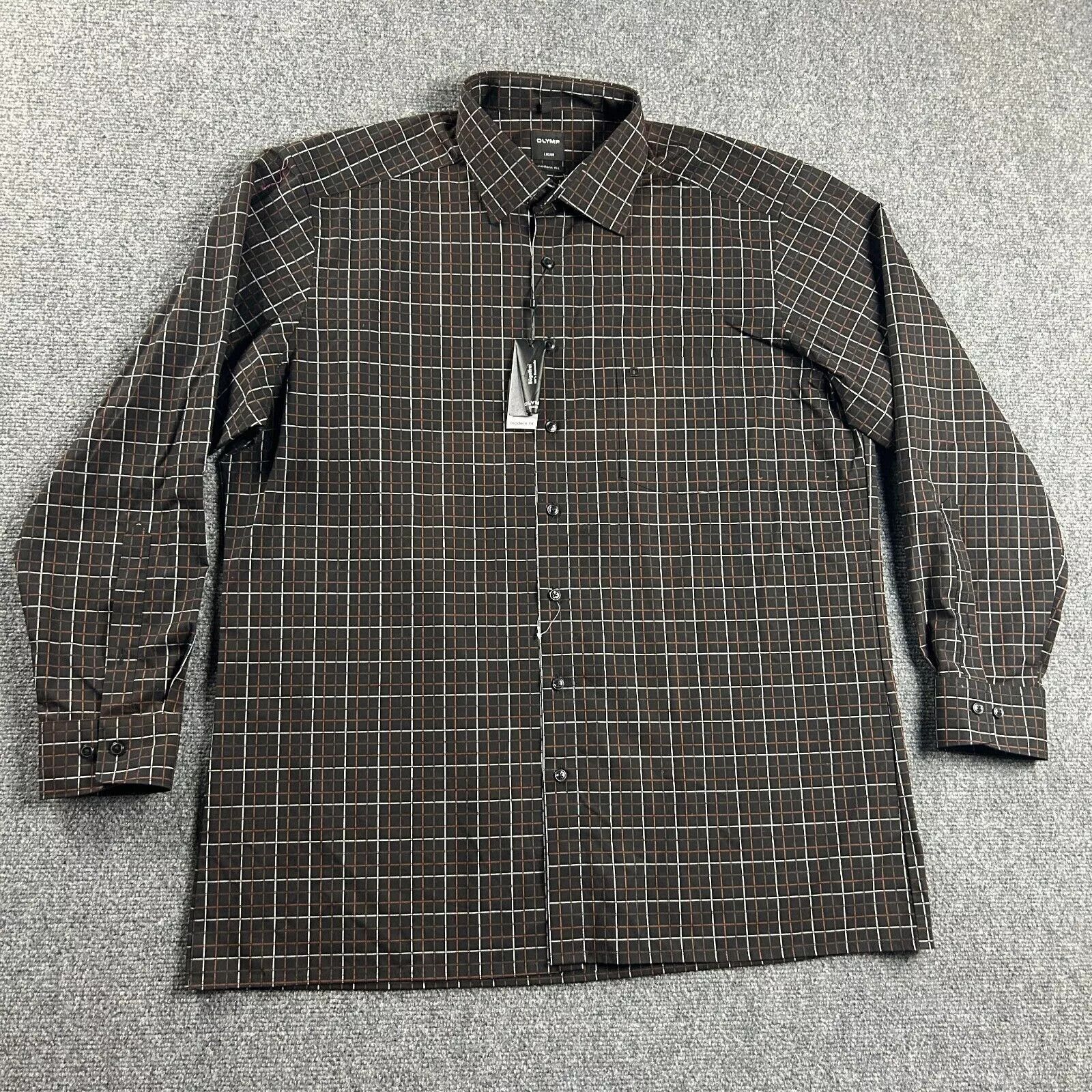 Other Olymp Shirt Mens 18 46 Luxor Modern Fit Check Textured New Size US S / EU 44-46 / 1 - 1 Thumbnail