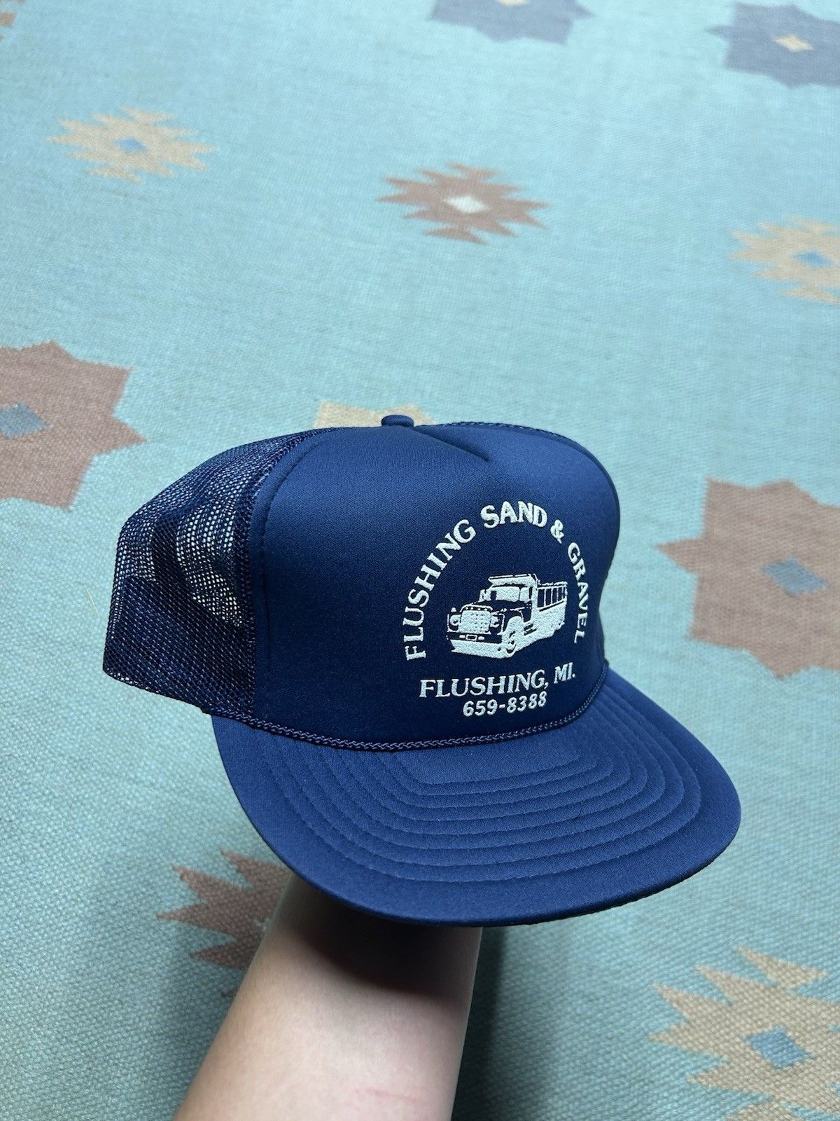 Vintage Vintage trucker hat flushing sand gravel flushing Michigan Size ONE SIZE - 1 Thumbnail