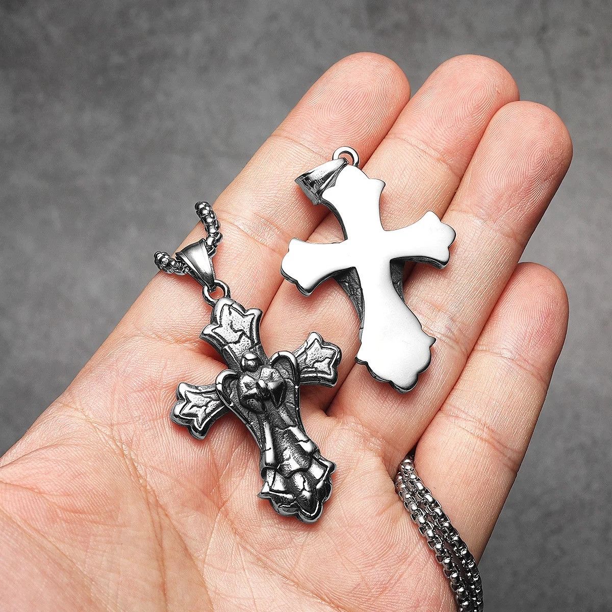 Other Angel Cross Pendant Accessories Necklace Gifts Size ONE SIZE - 1 Thumbnail