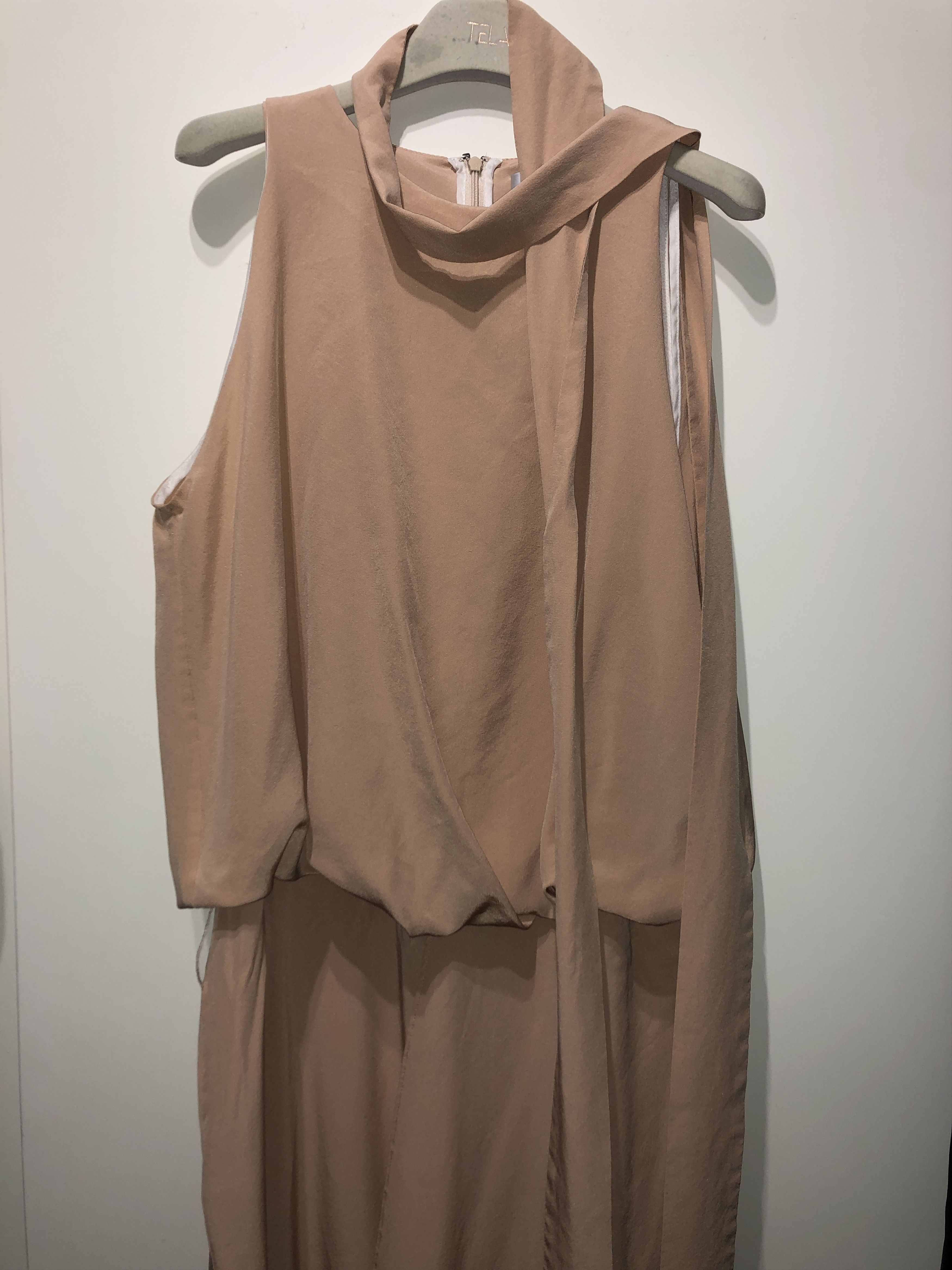 Hussein Chalayan Apricot silk Overlapped Dress Size M / US 6-8 / IT 42-44 - 14 Thumbnail