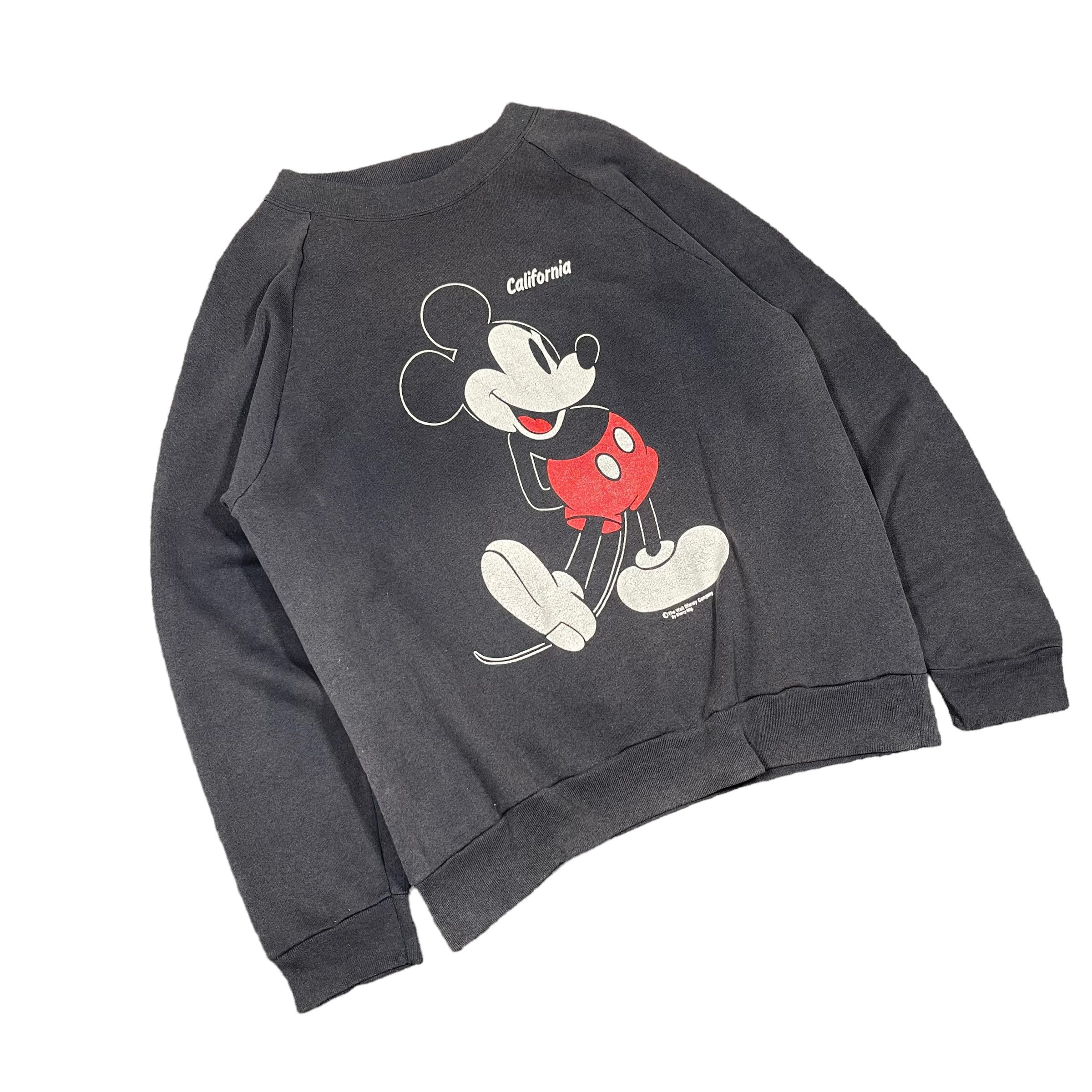 Mickey Mouse × Vintage Vintage 1980 Oneita Mickey Mouse Sun Faded Crewneck Size US L / EU 52-54 / 3 - 2 Thumbnail