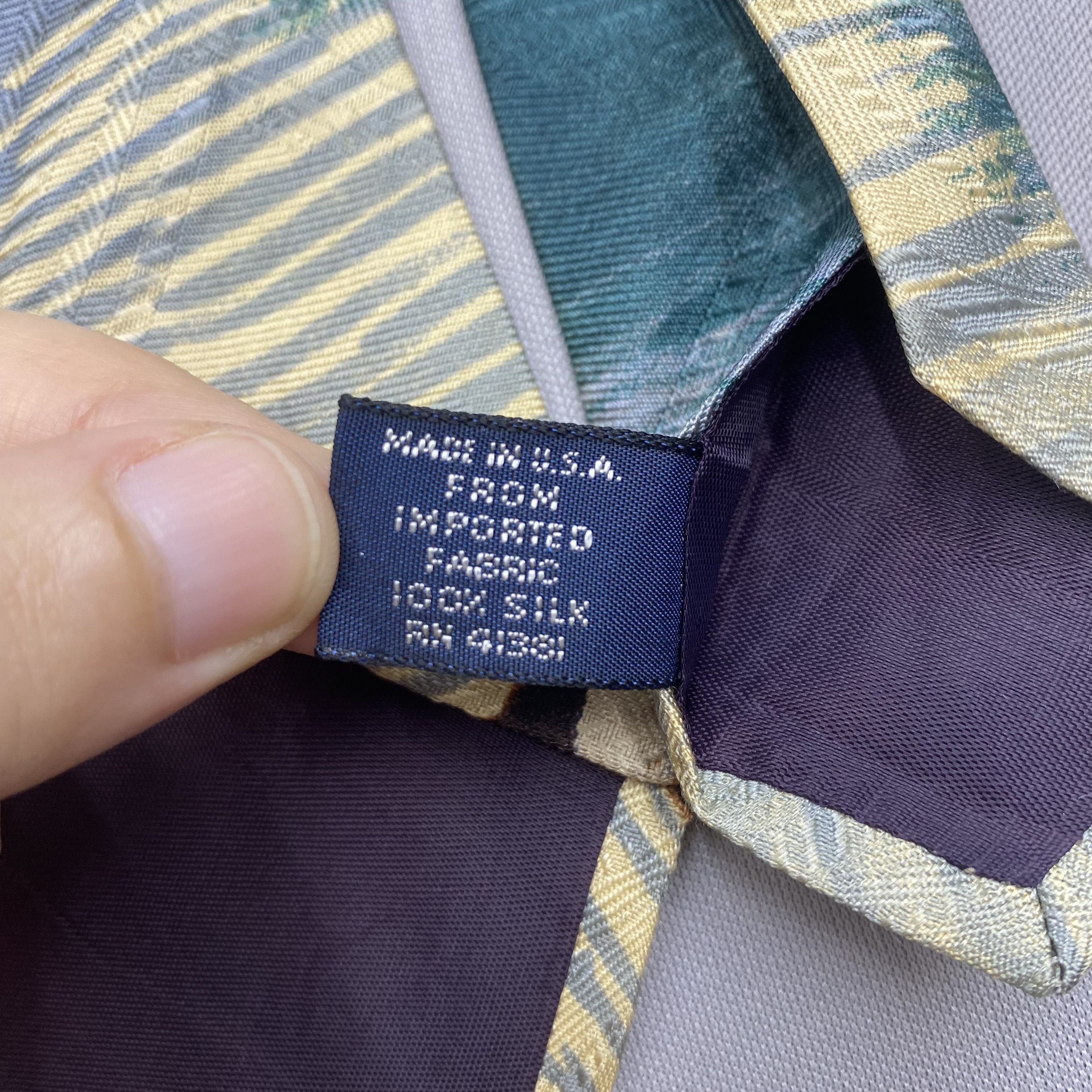 Polo Ralph Lauren Vintage Polo Ralph Lauren SILK Necktie Cravate Pure Silk Size ONE SIZE - 7 Thumbnail