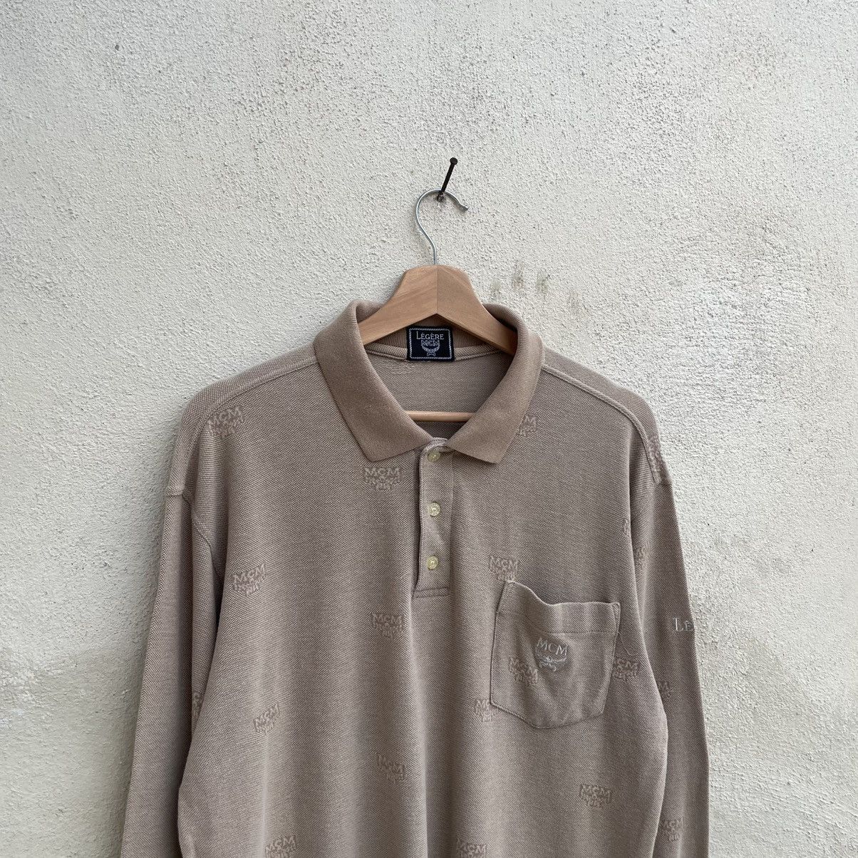 MCM × Vintage Vintage MCM Mongram Polos Longsleeve 🍒 Size US M / EU 48-50 / 2 - 2 Thumbnail