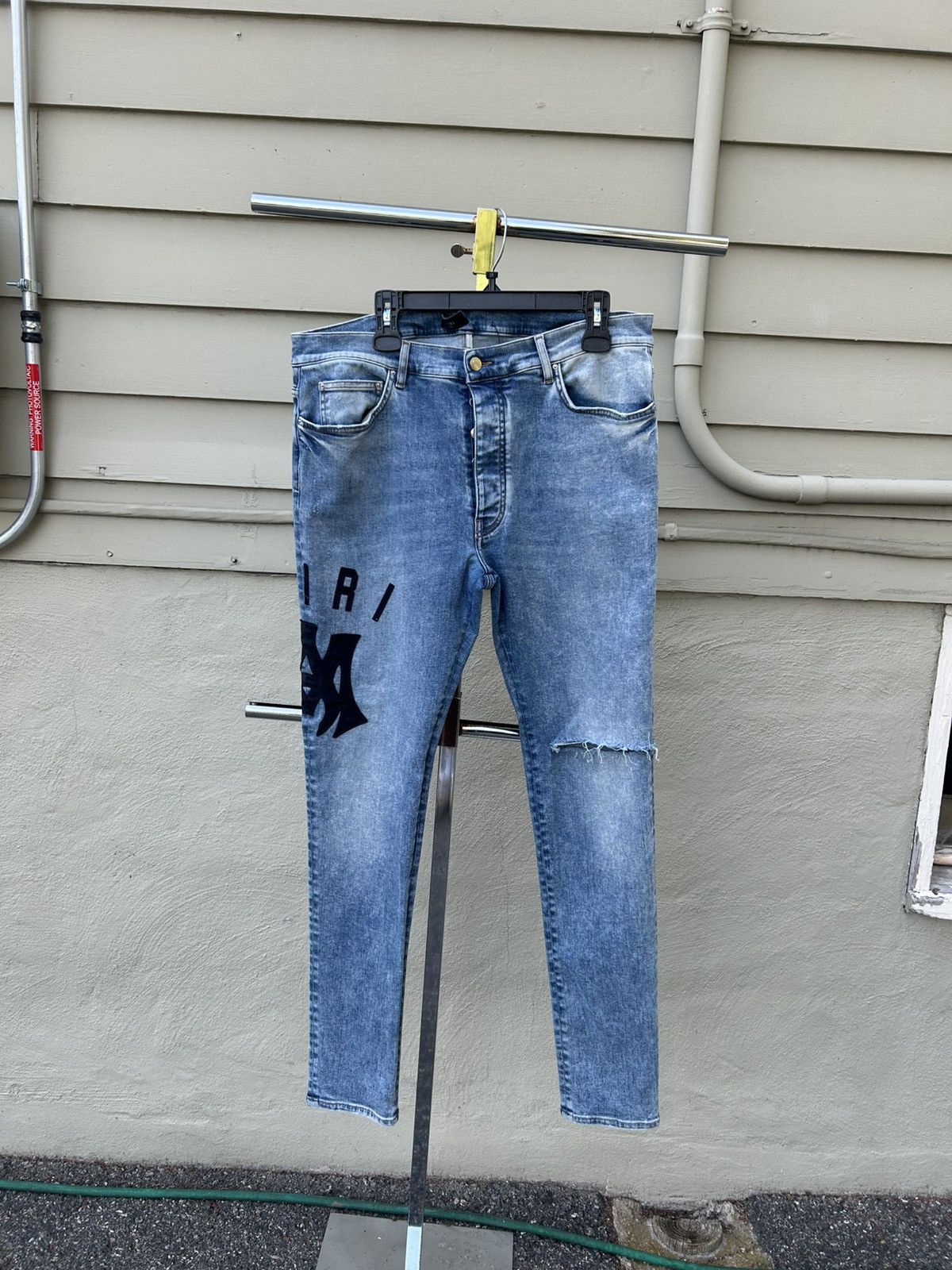 Amiri Amiri logo appliqué jeans Size US 38 / EU 54 - 1 Thumbnail