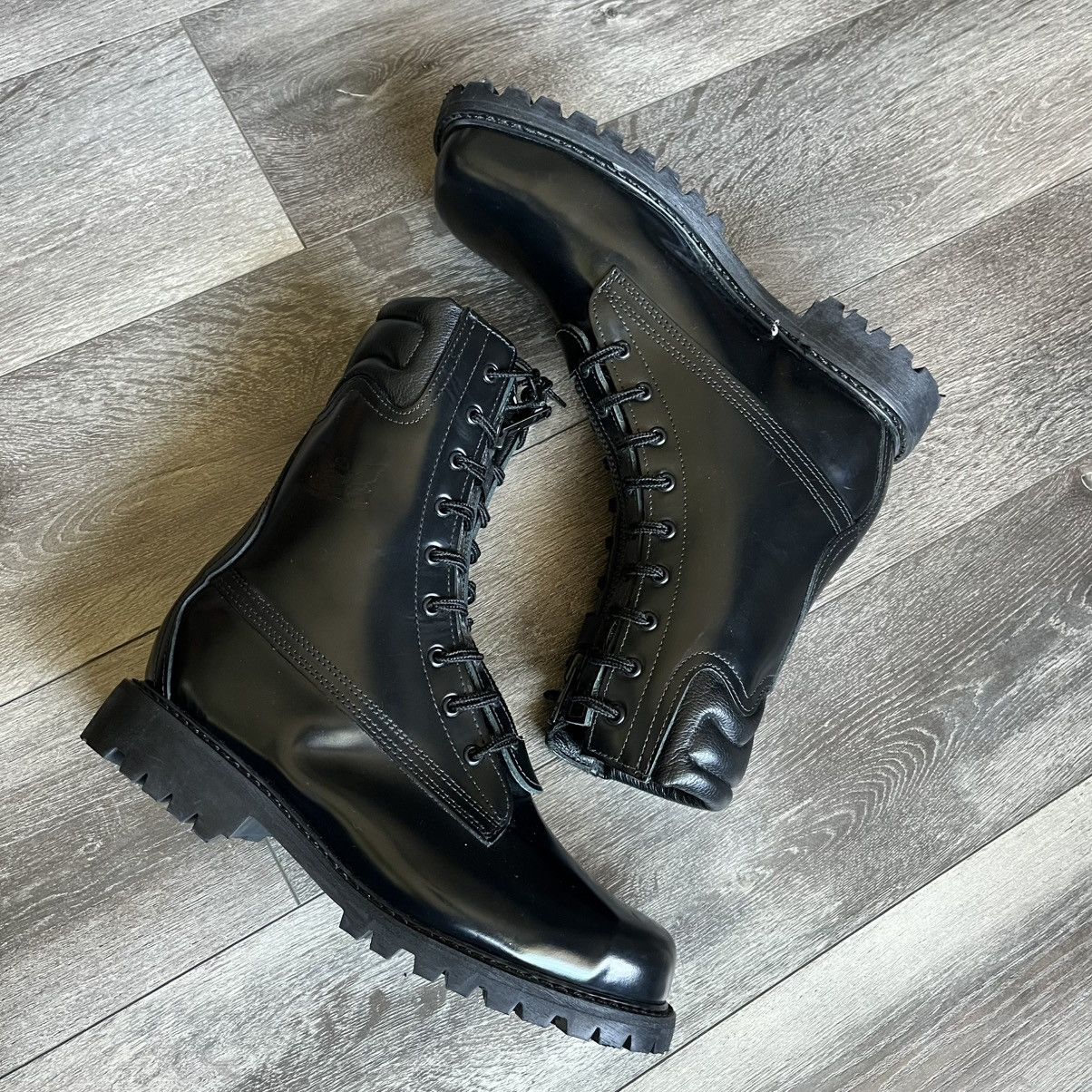 Vibram All American Boot Structural Firefighter Black Leather Boots Size US 10 / EU 43 - 3 Thumbnail