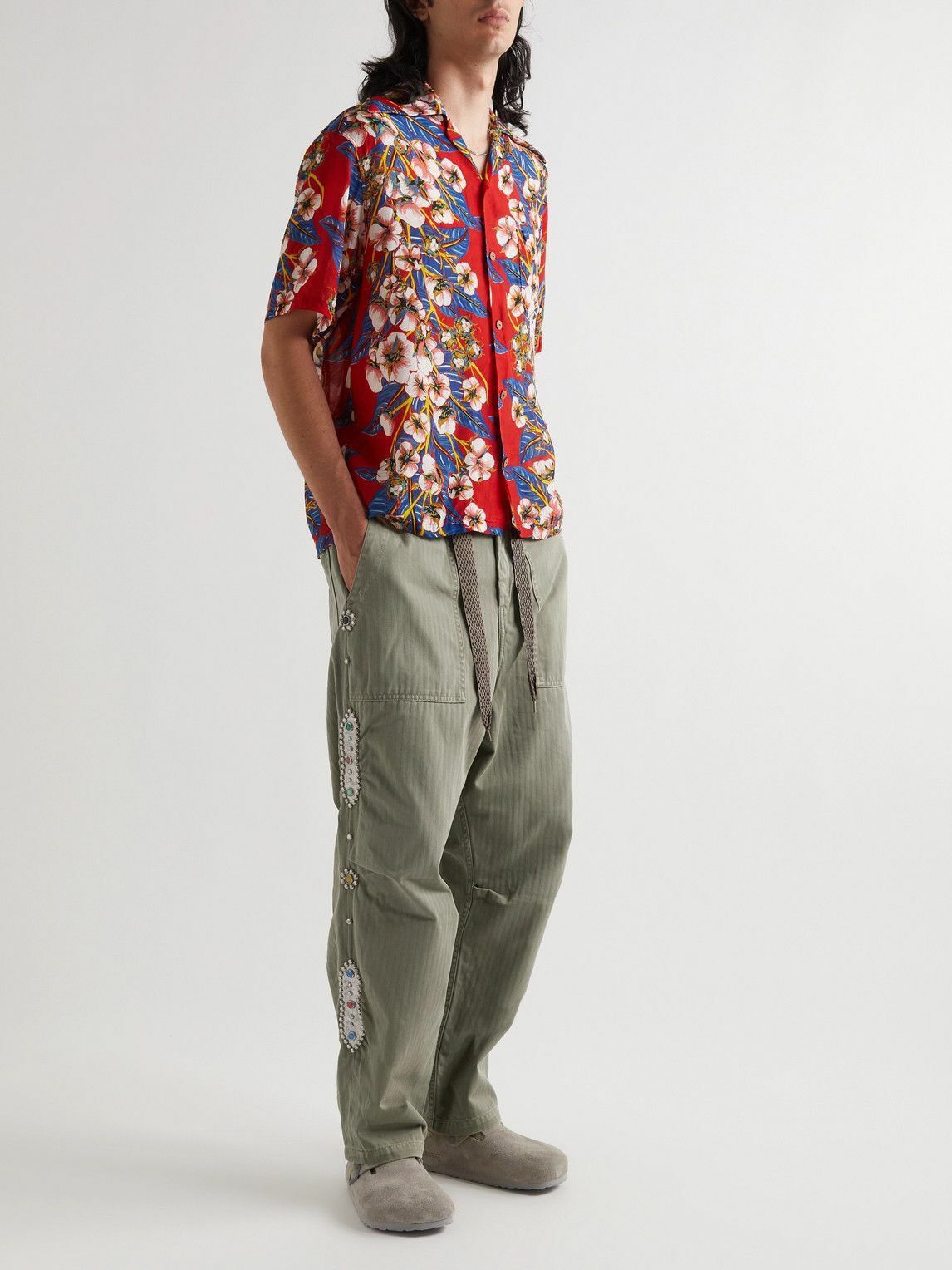 Kapital Kapital Gemstone Herringbone Easy Baker Pants Size US 32 / EU 48 - 1 Thumbnail