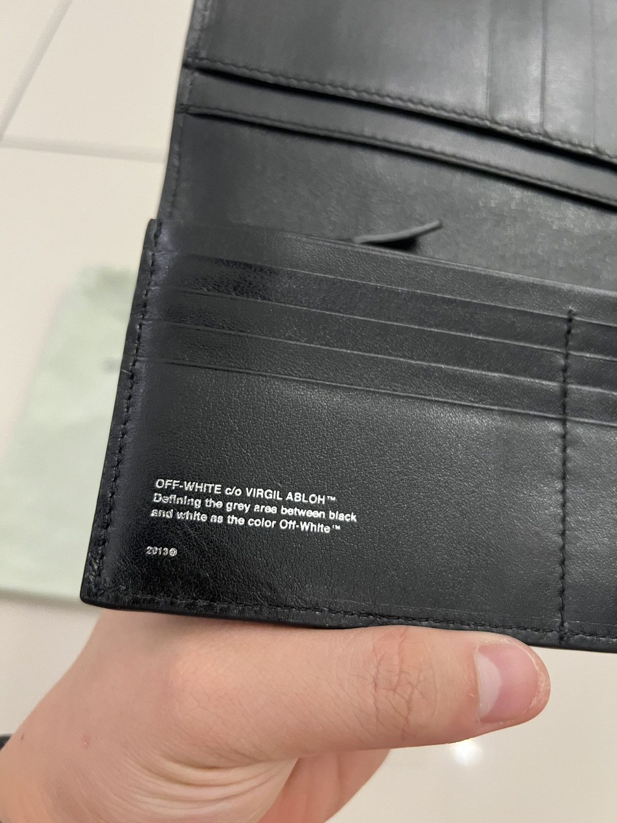 Off-White Off White Diagonal Long Wallet Black Size ONE SIZE - 5 Thumbnail
