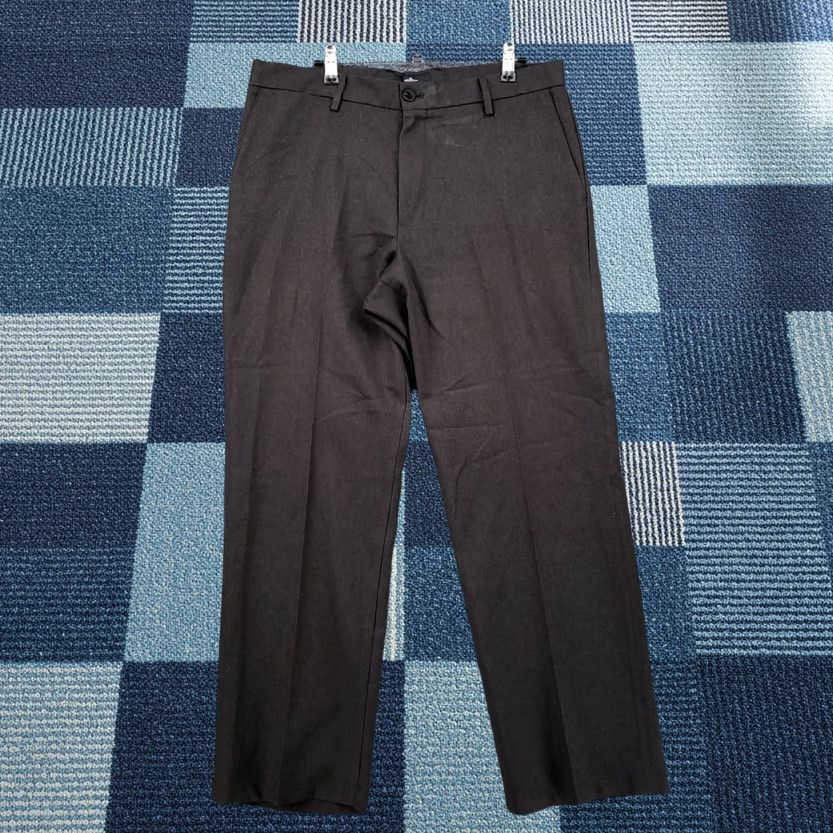 Dockers DOCKERS Dress Pants Mens 34x29 Gray Mid-Rise Straight Fit Flat Front Zip Front Slacks Size US 34 / EU 50 - 1 Thumbnail