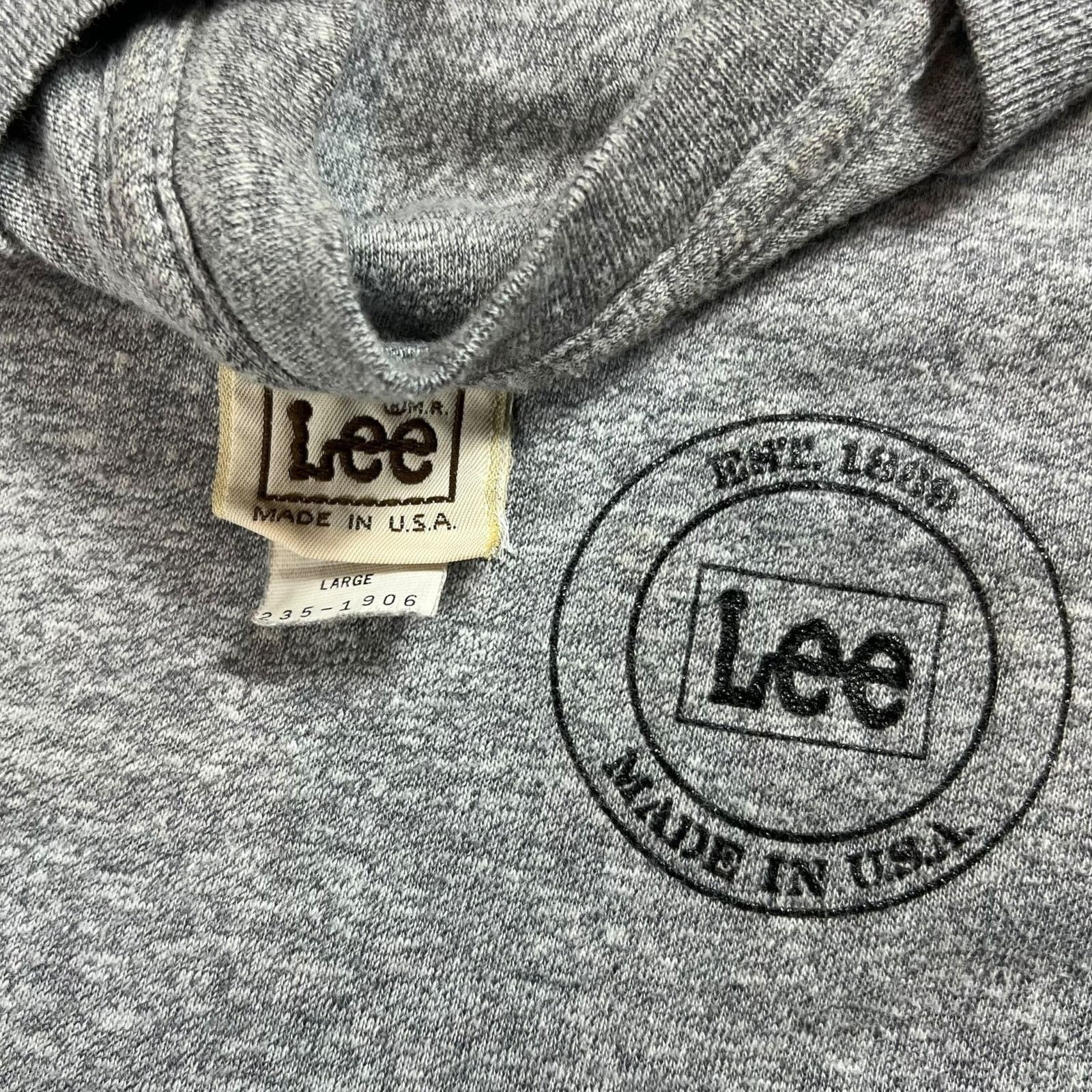Lee × Vintage Vintage 80s Lee Made in USA logo shirt shirt tee (M) Size US M / EU 48-50 / 2 - 6 Thumbnail