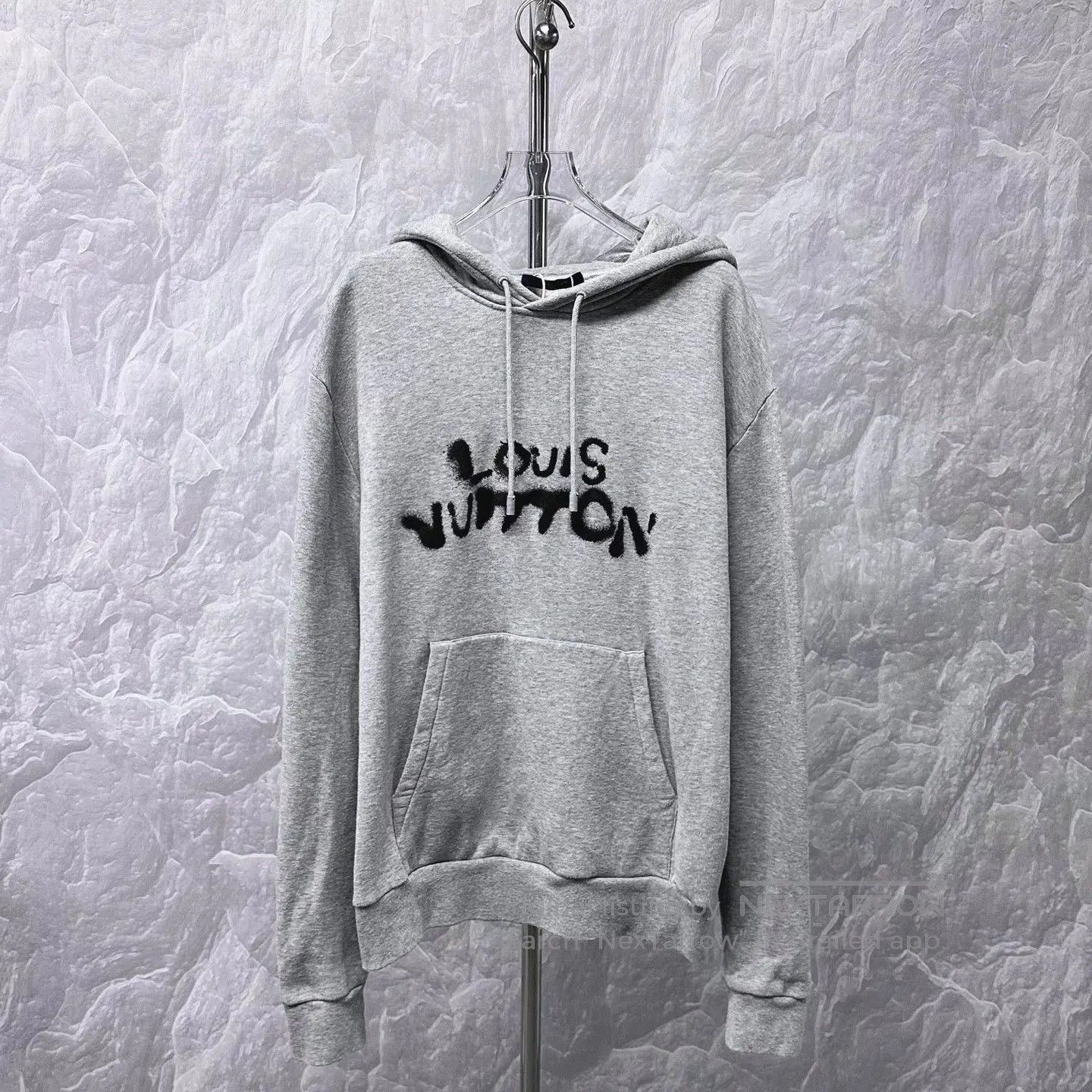 Louis Vuitton gray neon hoodie with Louis Vuitton logo. Size US L / EU 52-54 / 3 - 1 Thumbnail