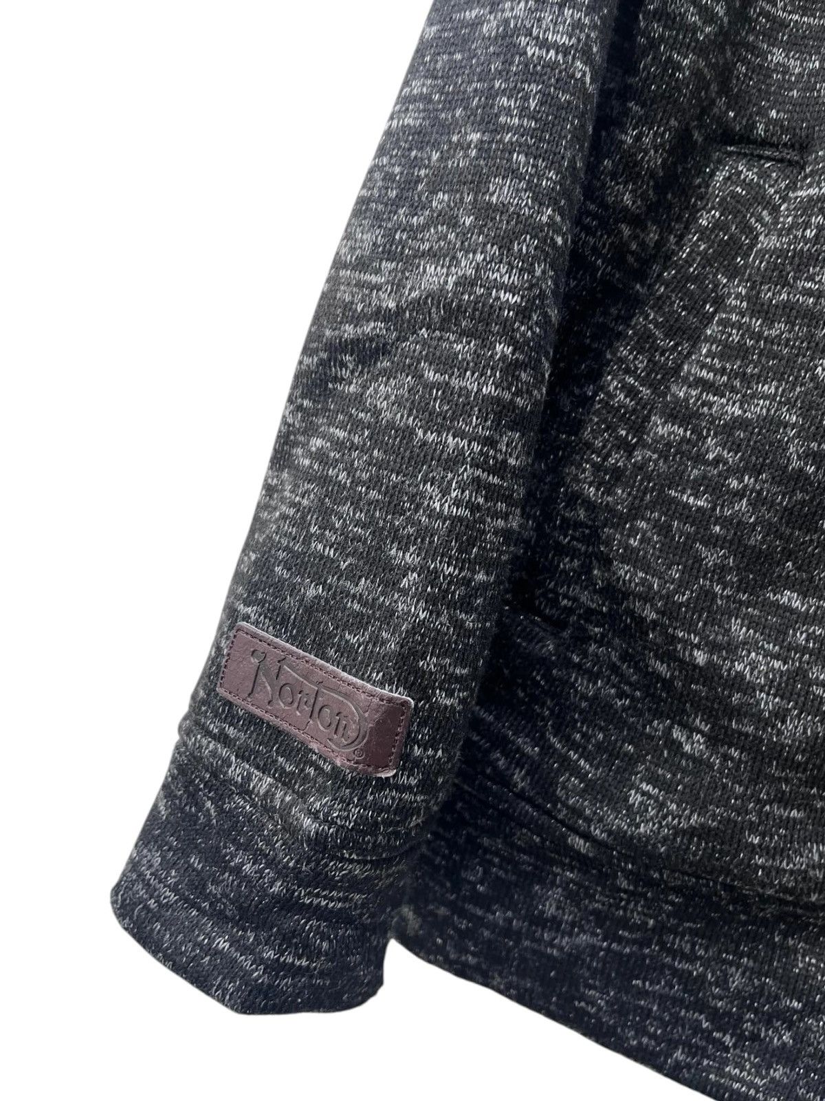 Norton Norton Motorcycle Volume Neck Zip Knitted Jacket Size US L / EU 52-54 / 3 - 8 Thumbnail