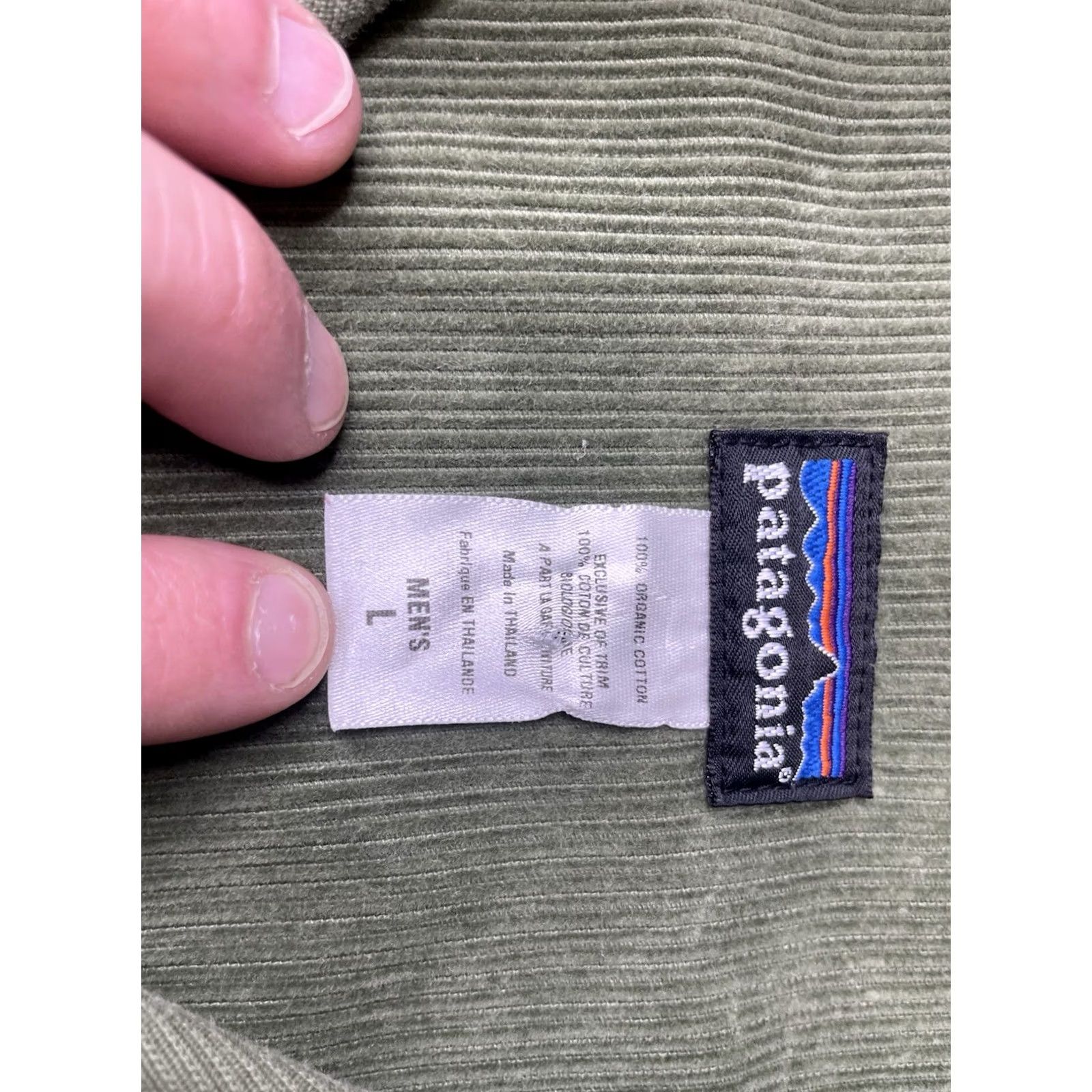 Patagonia Vintage Patagonia Rhythm Corduroy Jacket Western Shacket Coat Mens Large Green Size US L / EU 52-54 / 3 - 4 Thumbnail