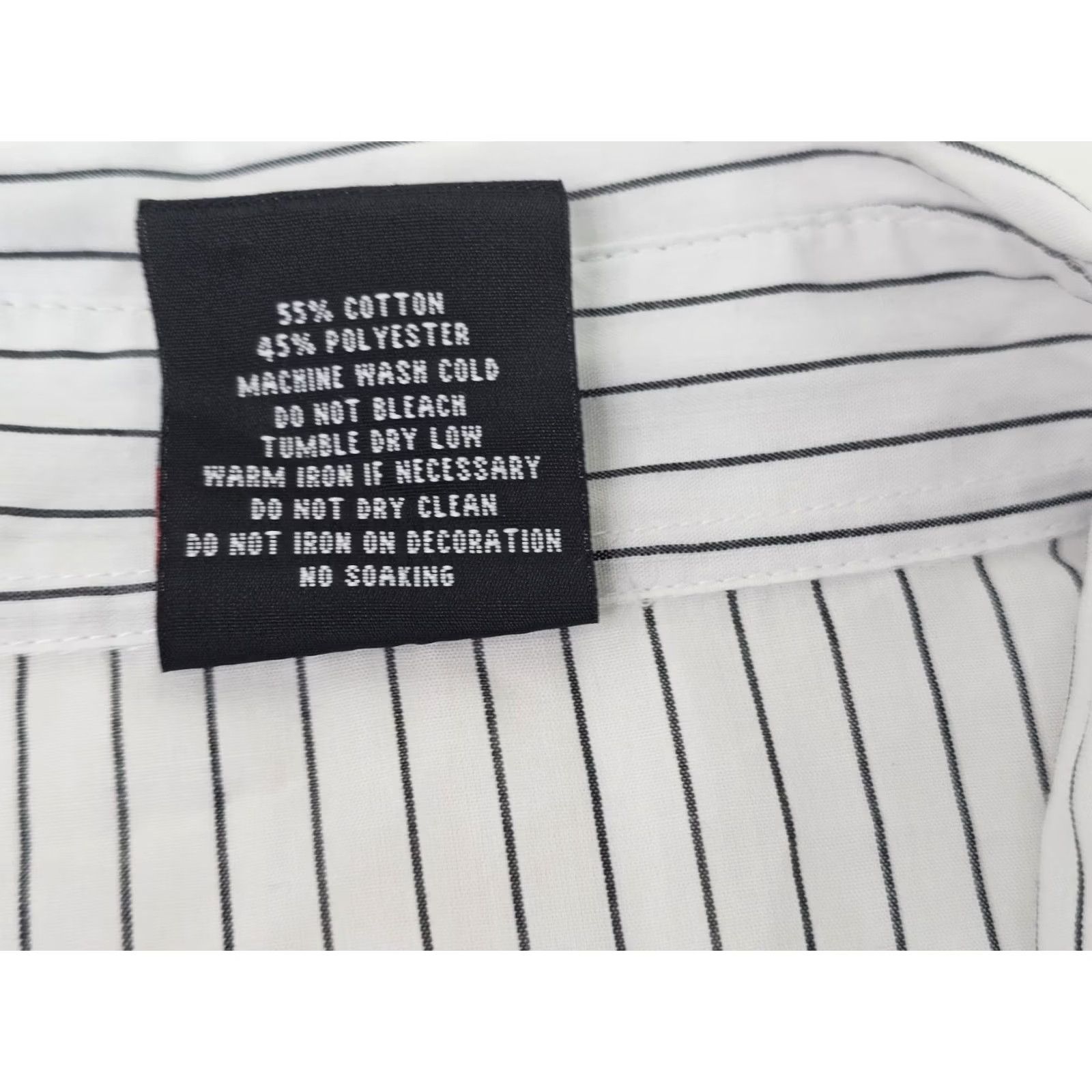 Southpole Vtg South Pole Button-Up Striped Shirt Men L White Lightweight Hip Hop Y2K Business Casual Size US L / EU 52-54 / 3 - 5 Thumbnail