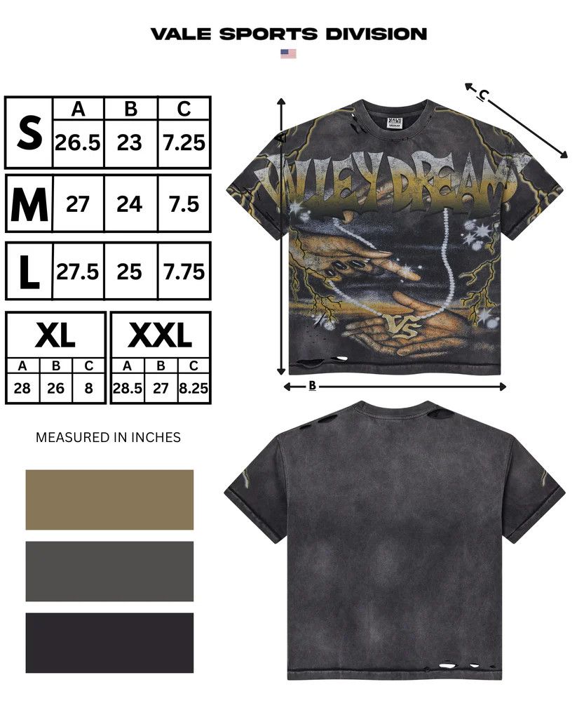 Vale Vale Forever Hands of God Tee Black Size SMALL Size US S / EU 44-46 / 1 - 3 Thumbnail