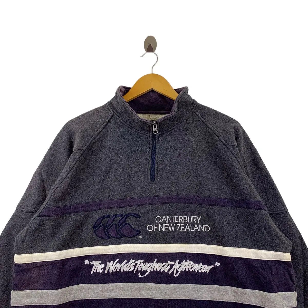 Canterbury of New Zealand Vintage CANTERBURY NEW ZEALAND Toughest Rugby Sweatshirt Size US XL / EU 56 / 4 - 4 Thumbnail