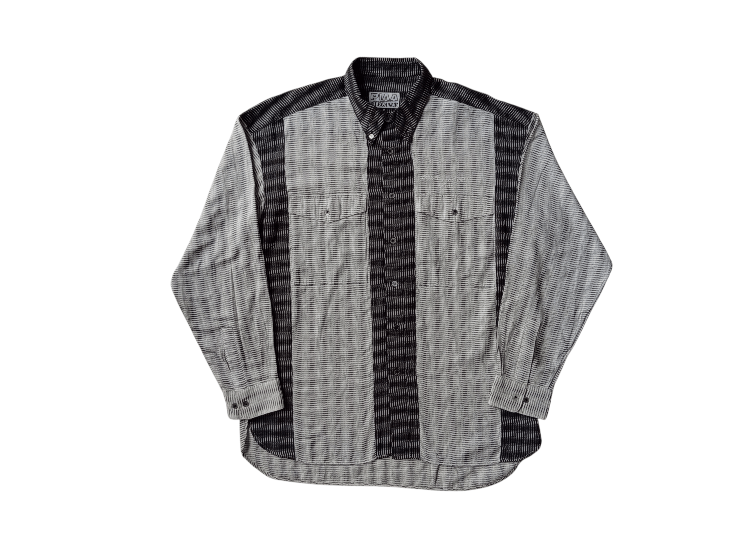 Yohji Yamamoto PIAA sport Terzo Yamamoto textured block shirt Size US L / EU 52-54 / 3 - 1 Thumbnail