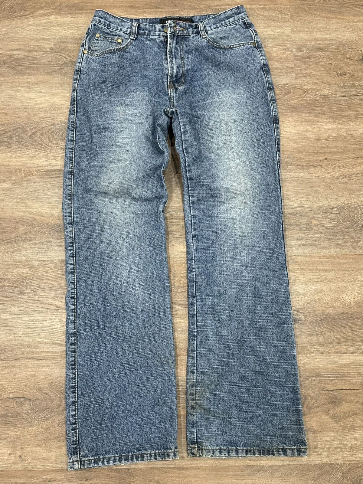 Vintage Vintage Y2K Bootcut Faded Blue Denim Jeans Baggy Wash Size US 32 / EU 48 - 1 Thumbnail