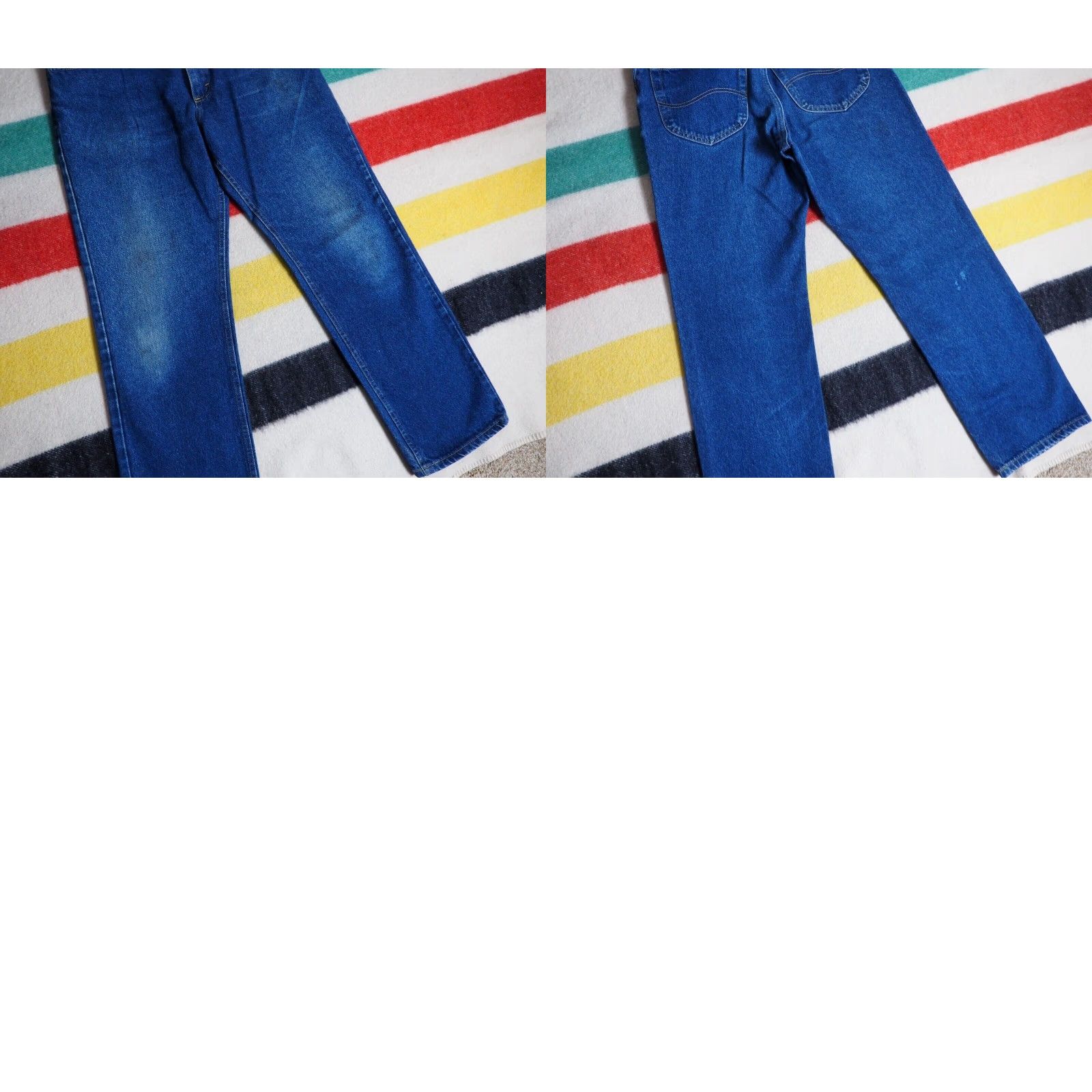 Lee VTG 90s Lee Denim Jeans 31x29 Dark Wash Faded Blue Grunge Western Logo Mens Size US 31 - 8 Thumbnail