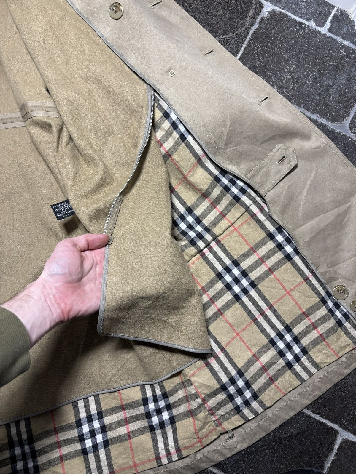 Oleg Cassini Vintage Trench Coat Long Duster Belted Utility Designer 80s Size US M / EU 48-50 / 2 - 16 Thumbnail