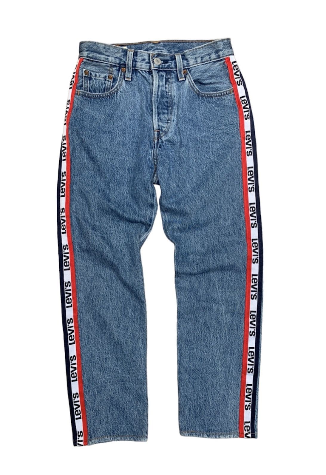 Levi's Levis 501 Levis Premium Big E Side Tape Denim Pants Size 26" / US 2 / IT 38 - 1 Thumbnail