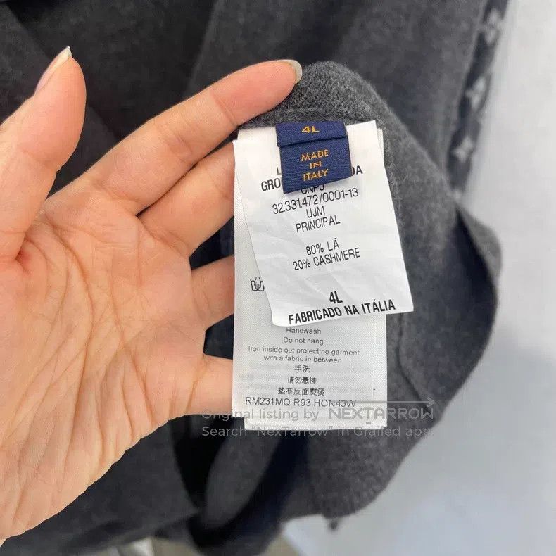 Louis Vuitton Louis Vuitton size 4l Full logo patchwork cardigan sweater Size US M / EU 48-50 / 2 - 5 Thumbnail