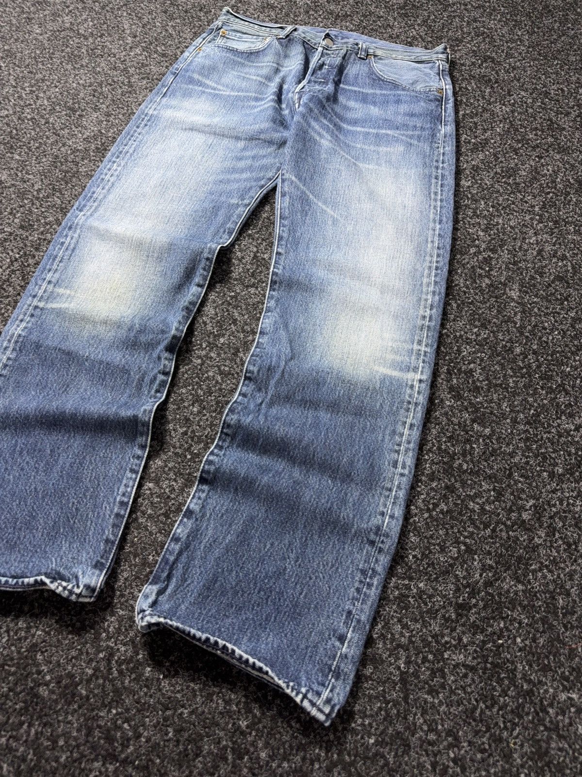 Levi's Levi’s 501 Straight Fit Western USA Cowboy Vibe Denim Jeans Size US 30 / EU 46 - 2 Thumbnail