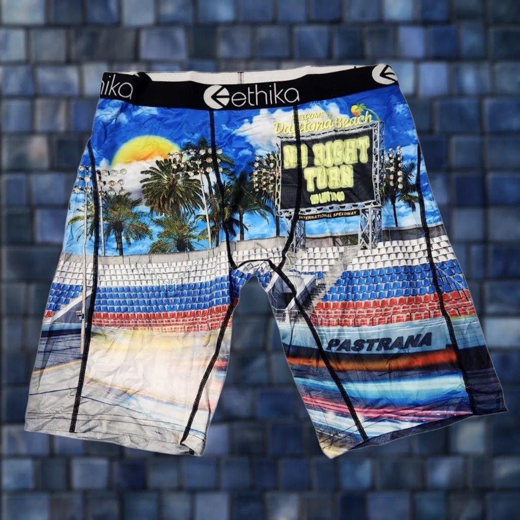 Vintage Ethika Mens XL Boxer Briefs Underwear The Staple Fit Daytona Speedway Pastrana Size 46R - 1 Thumbnail