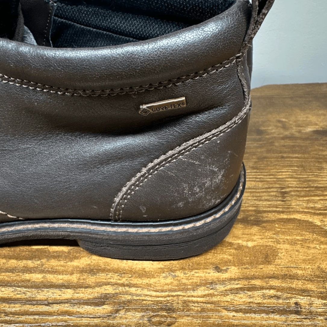 Ecco ECCO Turn GTX Gore-Tex Lace-Up Brown Chukka Boots Size 44EU 11US Mens Leather Brown Shoes Scuffs at Back Ankles Size US 11 / EU 44 - 7 Thumbnail