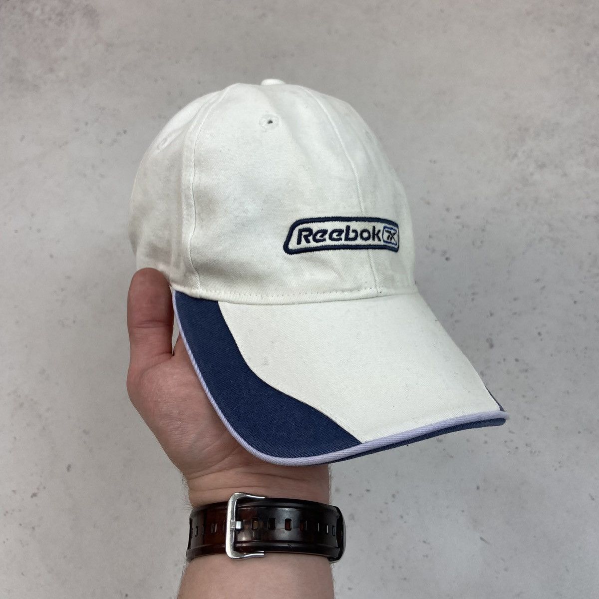 Vintage 90s VINTAGE REEBOK Central Logo Track Tennis Cap Y2K | Grailed