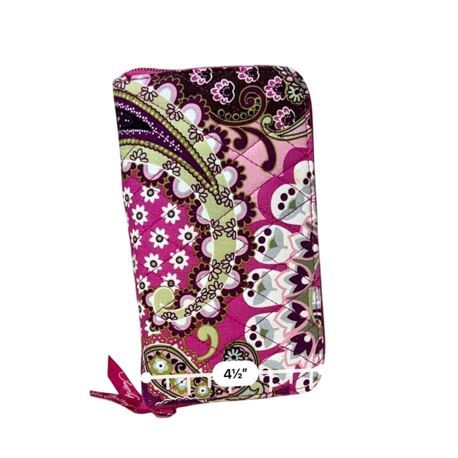 Vera Bradley Vera Bradley "Very Berry Paisley" Hope Toile Wristlet Wallet Size ONE SIZE - 6 Thumbnail