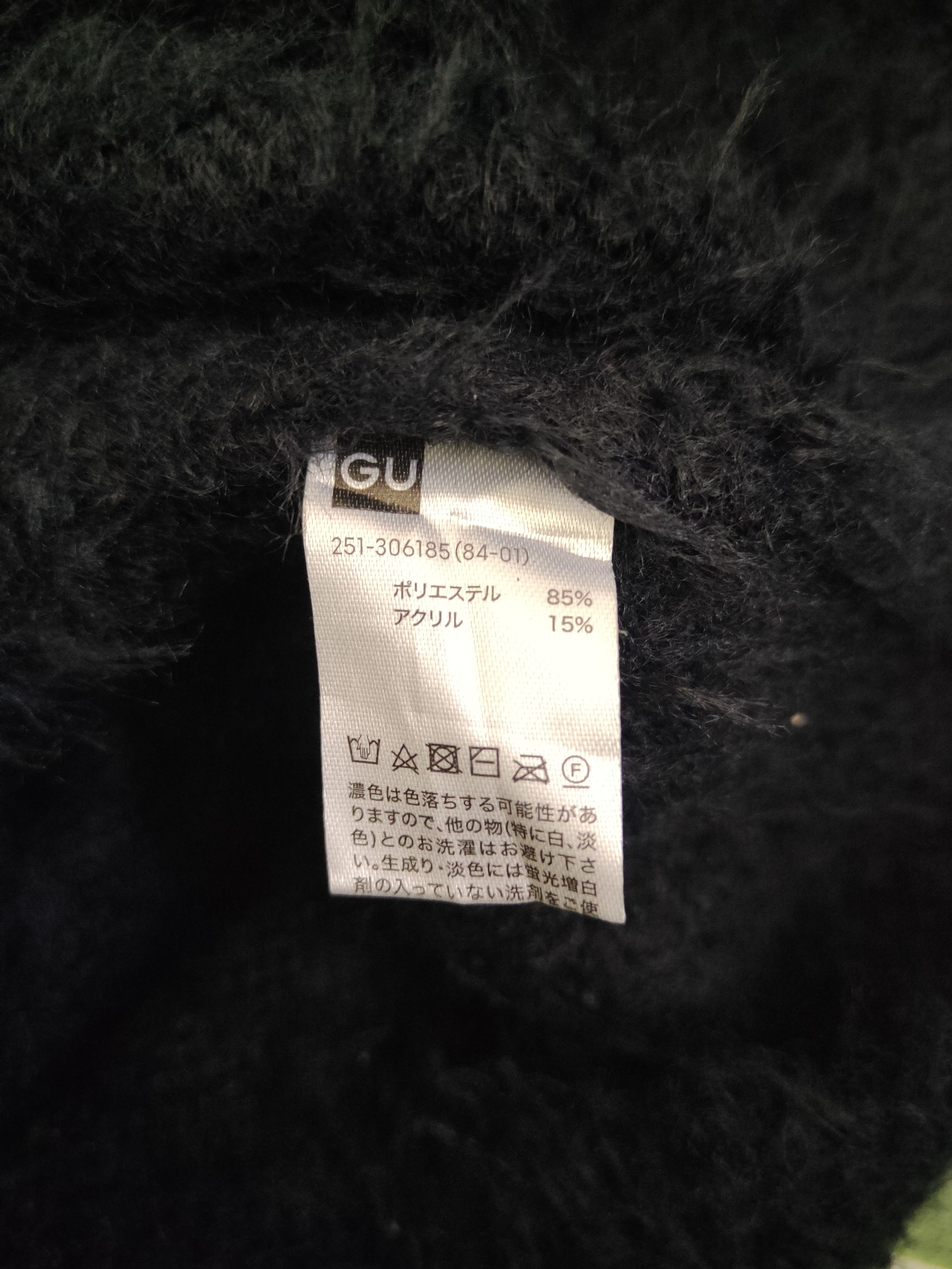 GU DL GU Navy Fur Shaggy Mohair Knitwear #46-523 Size M / US 6-8 / IT 42-44 - 11 Thumbnail