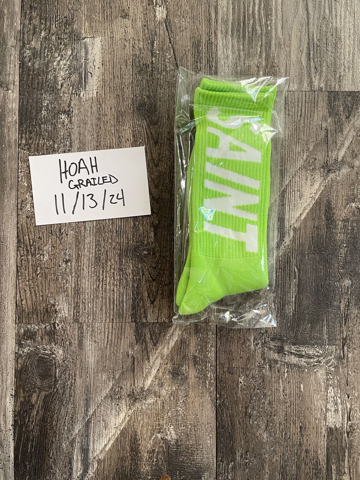 Cactus Plant Flea Market × READYMADE × Saint Michael Saint Michael (Mxxxxxx) x Cactus Plant Flea Market Socks Size ONE SIZE - 5 Thumbnail