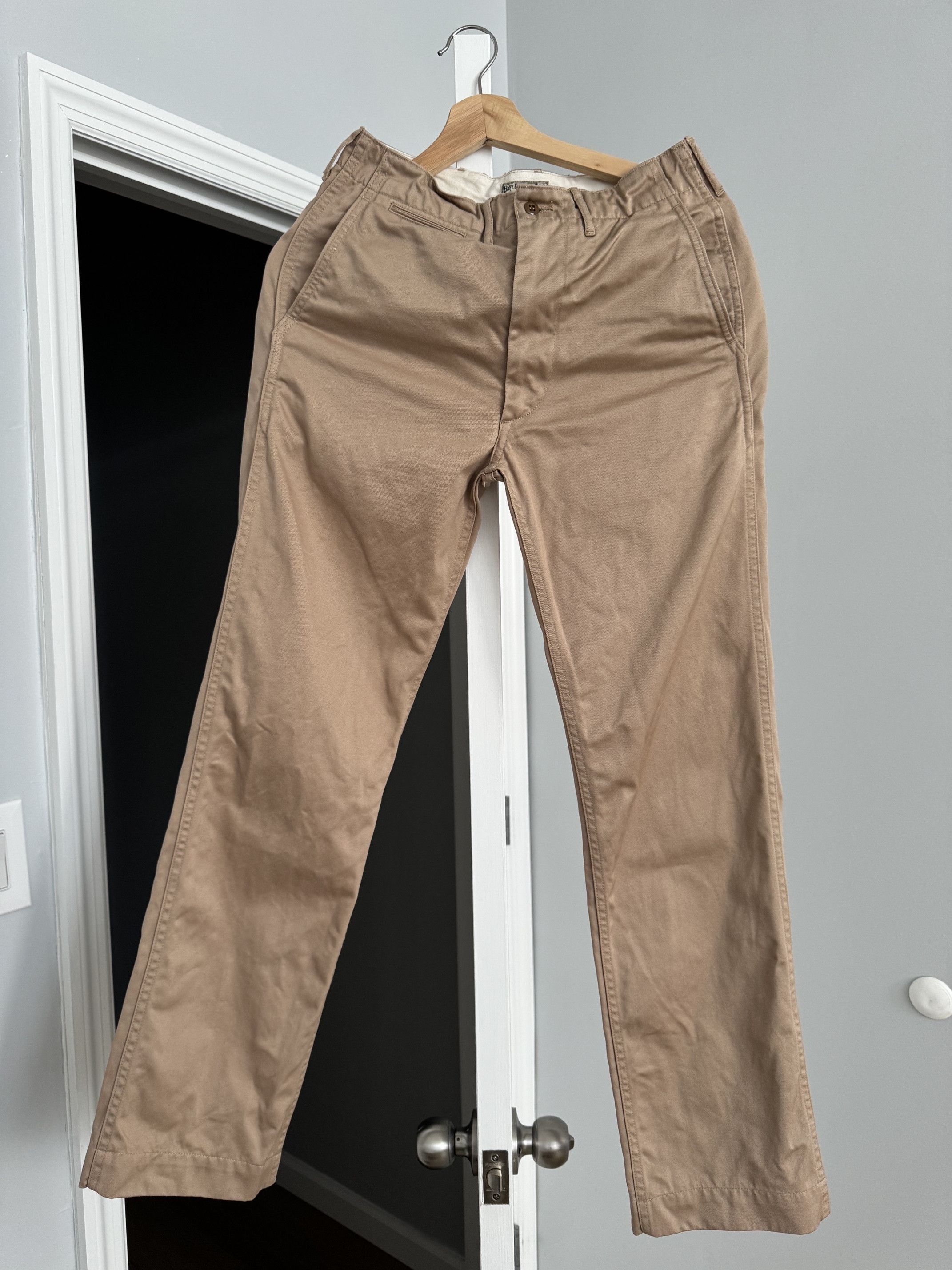 Buzz Rickson's BUZZ RICKSON'S BR40025 Original Spec. Chino Beige 29 x 29.5 Size US 29 - 7 Thumbnail