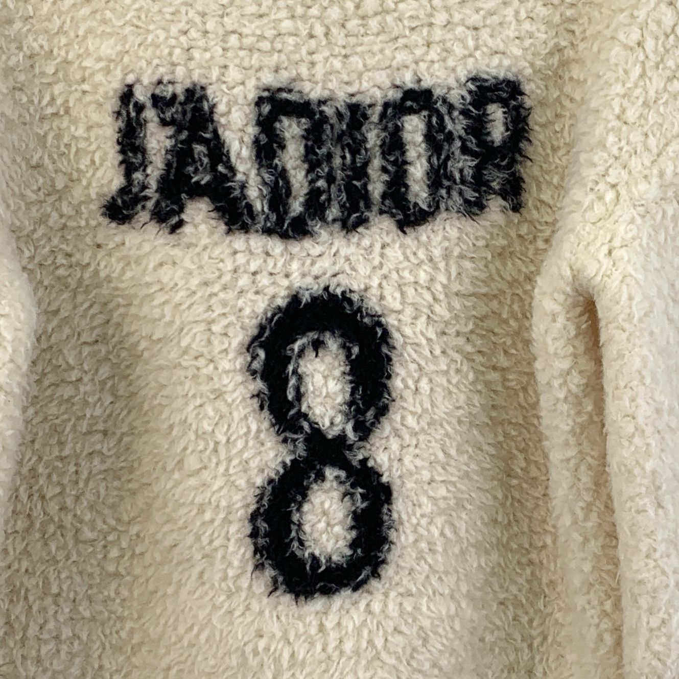 Dior Christian Dior Teddy Sweater –Logo Wool Knit (Size XS) Size XS / US 0-2 / IT 36-38 - 4 Thumbnail
