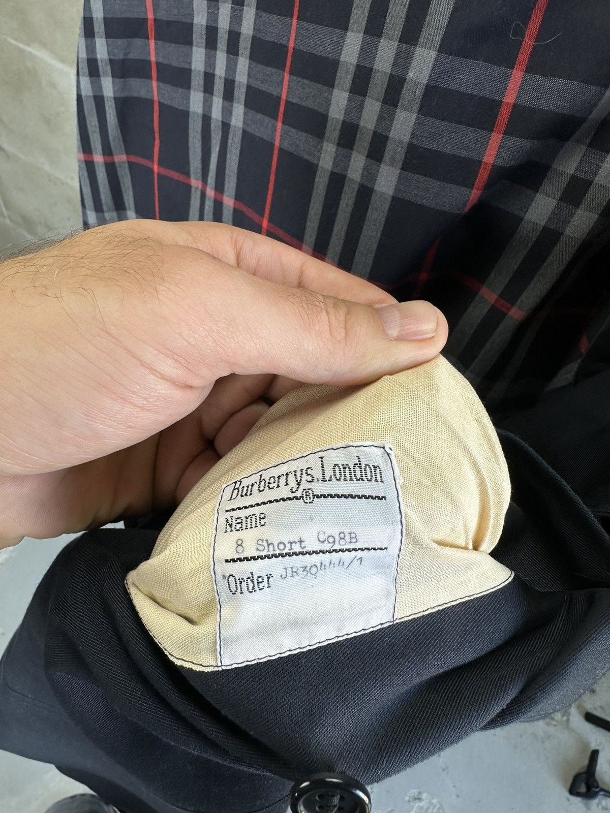 Burberry × Vintage Vintage Monogram Burberrys Nova Check Trench Coat Jacket Size L / US 10 / IT 46 - 9 Thumbnail