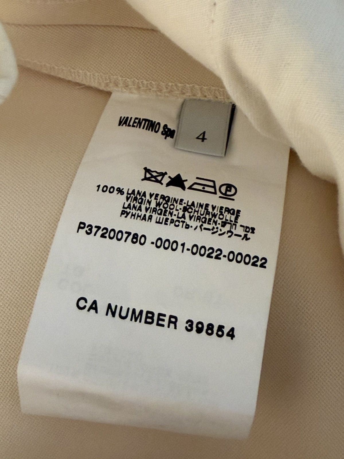 Valentino Valentino Garavani cream pants Size 36" / US 14 / IT 50 - 4 Thumbnail