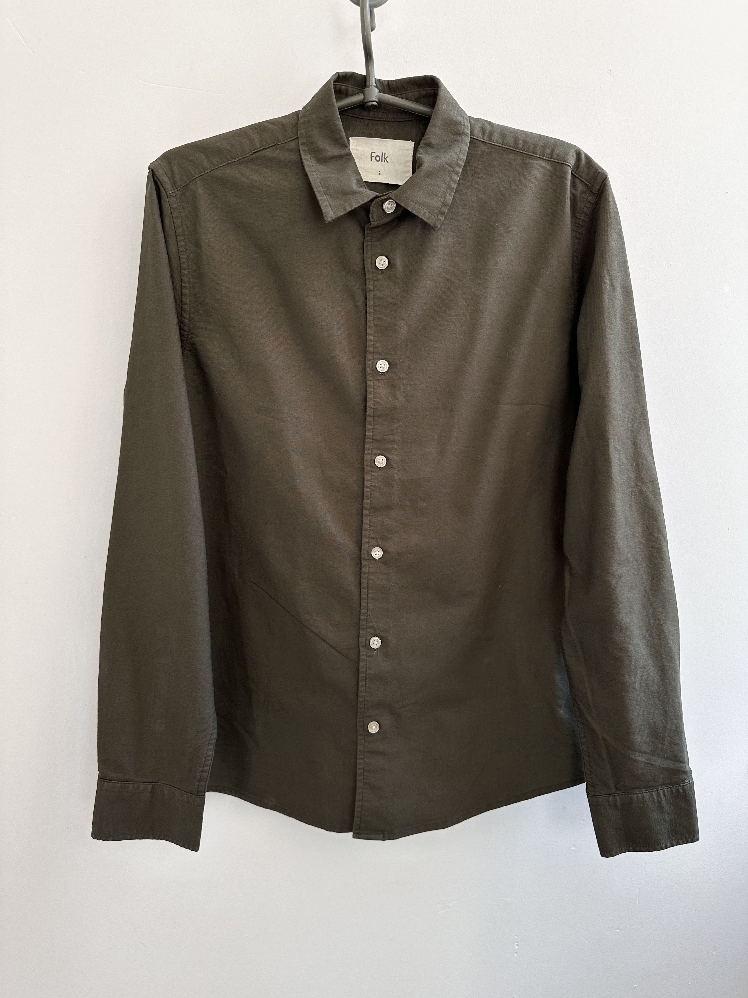 Folk Folk khaki green shirt Size US S / EU 44-46 / 1 - 1 Thumbnail