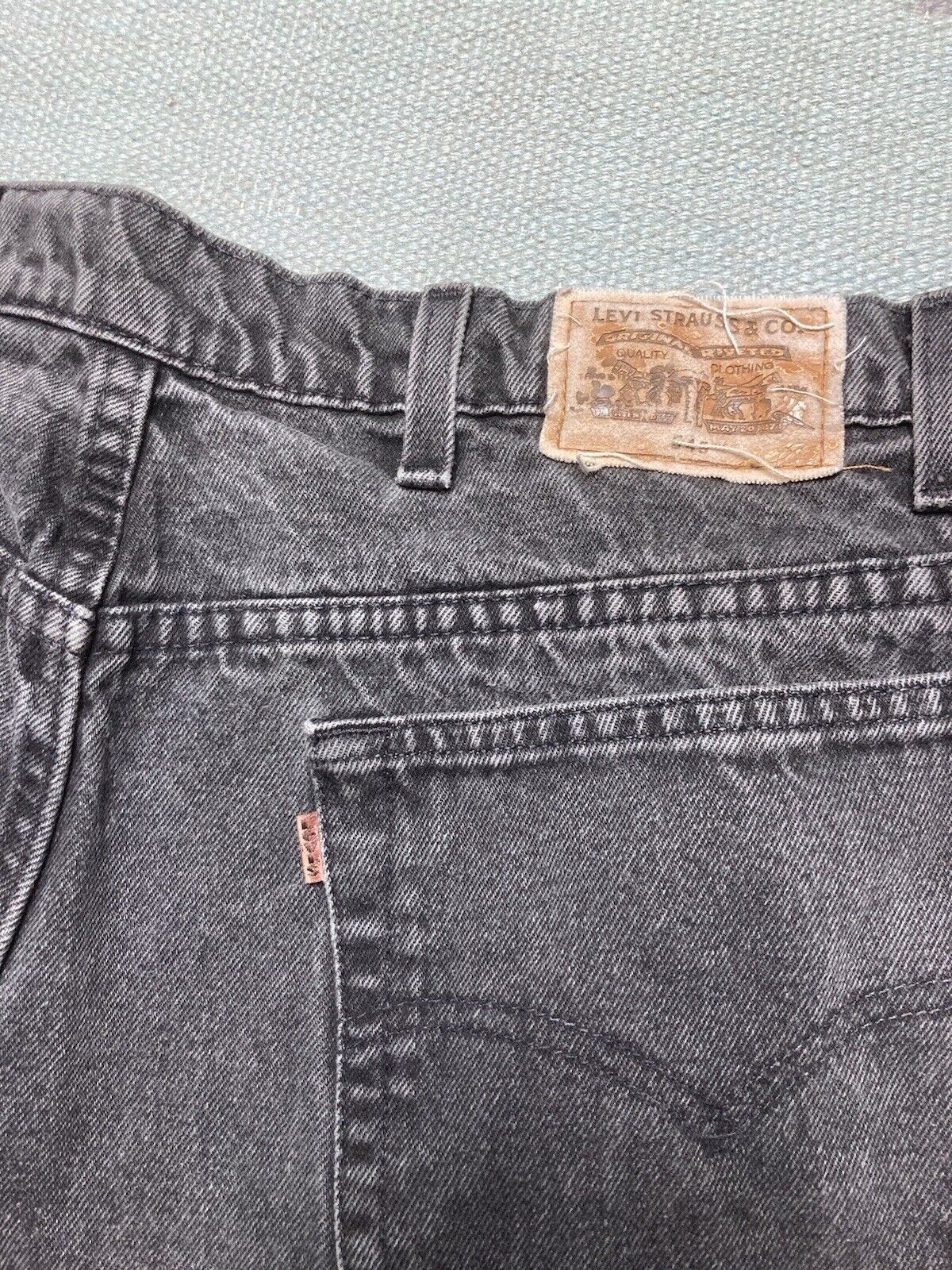 Levi's × Vintage VTG Levi’s 545 jeans loose baggy wide leg skater black 42x30 Size US 42 / EU 58 - 4 Thumbnail