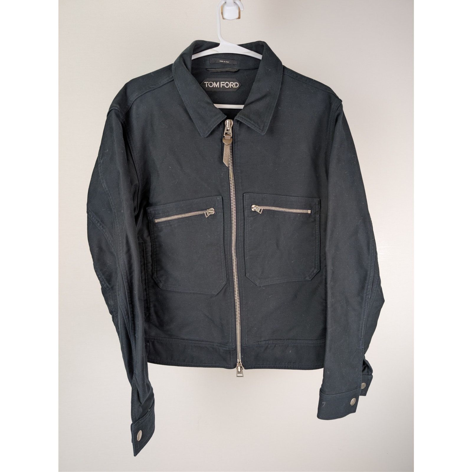 Tom Ford o1rshd1 CC20 Zip-up Jacket in Navy Blue Size US M / EU 48-50 / 2 - 2 Thumbnail