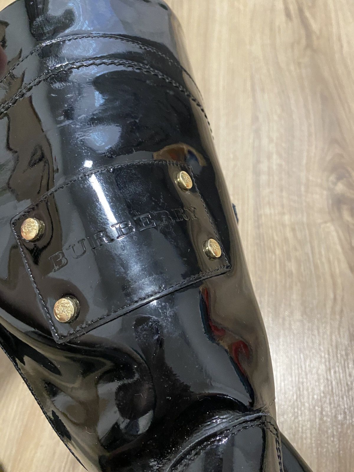 Burberry Burberry Black Patent Leather Snow Boot Size: 41 Size US 11 / IT 41 - 5 Thumbnail