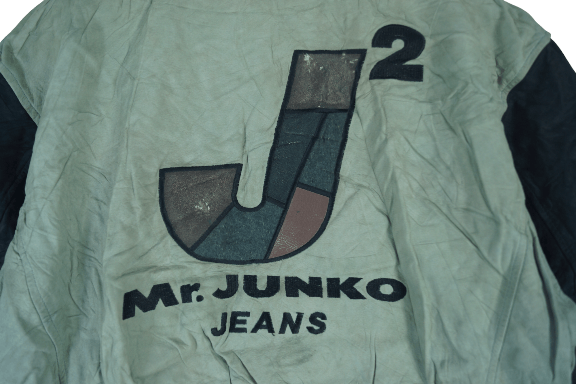 Mr. Junko × Vintage Mr. Junko Jeans Leather Jacket Nice Design BackHit Size US M / EU 48-50 / 2 - 7 Thumbnail
