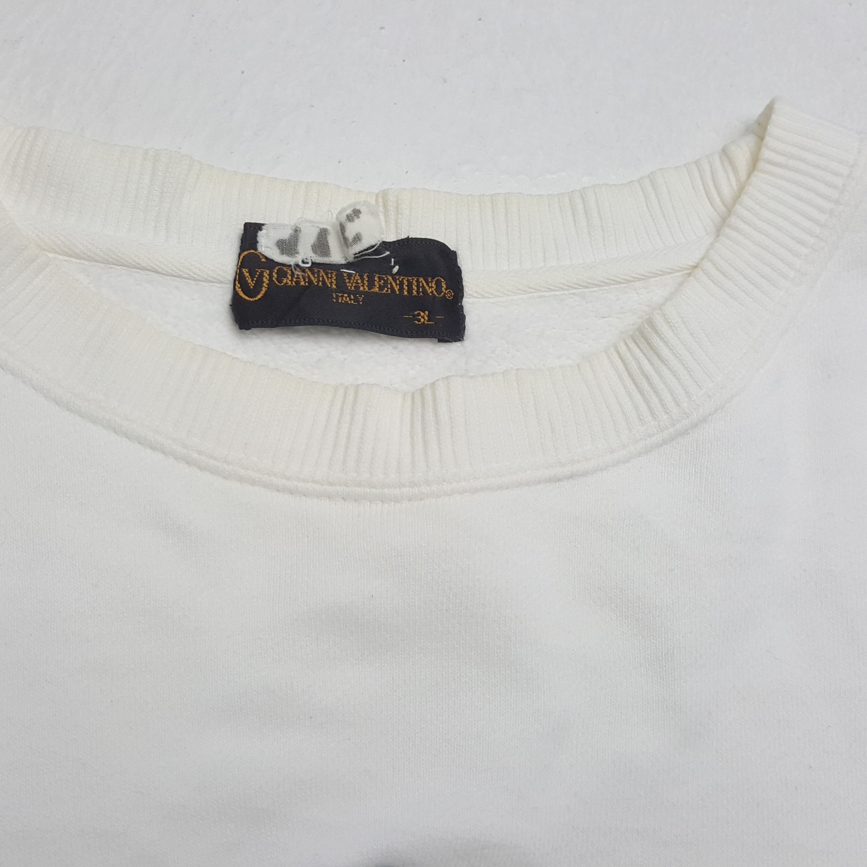 Gianni Valentino × Valentino × Vintage GIANNI VALENTINO Italy Embroidery Design Sweatshirt Size US XXL / EU 58 / 5 - 10 Thumbnail