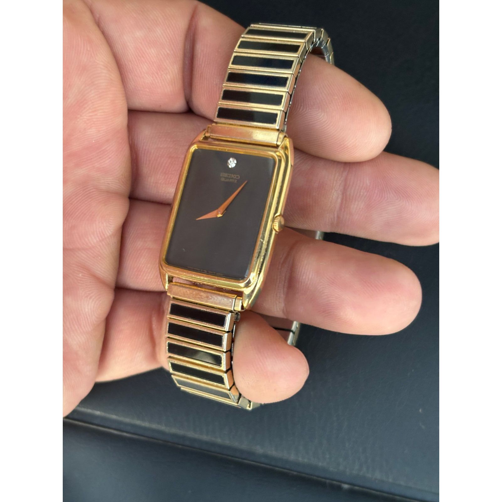 Seiko Vintage Seiko Diamond 5Y30-5D59 2-Tone Men’s Watch! Size ONE SIZE - 3 Thumbnail