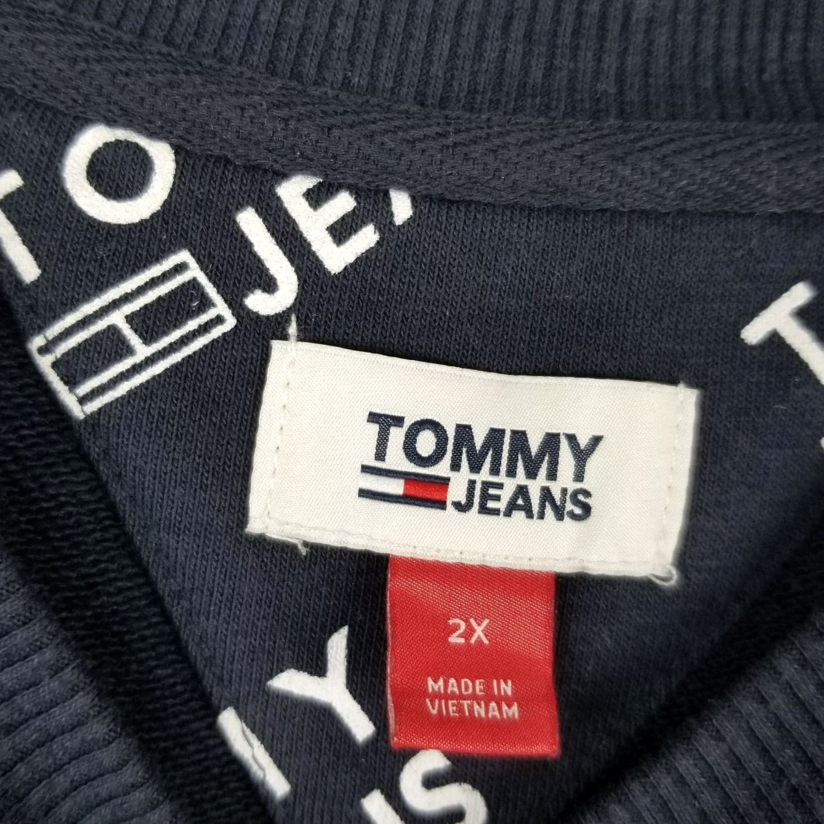 Tommy Hilfiger Tommy Hilfiger Jeans Sweatshirt Women Plus 2X Blue AOP Crewneck Long Sleeve Pullover Logo Knit Sweatshirt Size XXL / US 16-18 / IT 52-54 - 4 Thumbnail