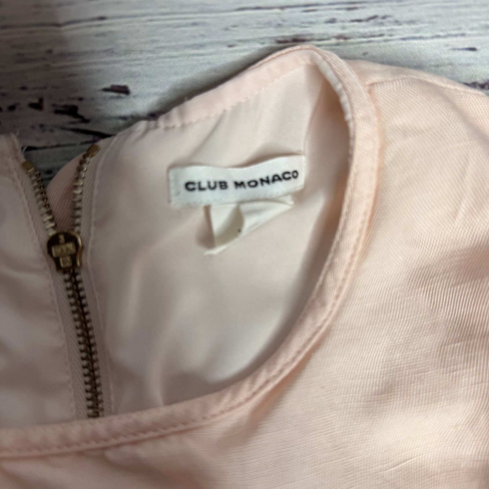 Club Monaco Club Monaco Pink Peplum Sleeveless Linen Blend Blouse XS Size XS / US 0-2 / IT 36-38 - 2 Thumbnail